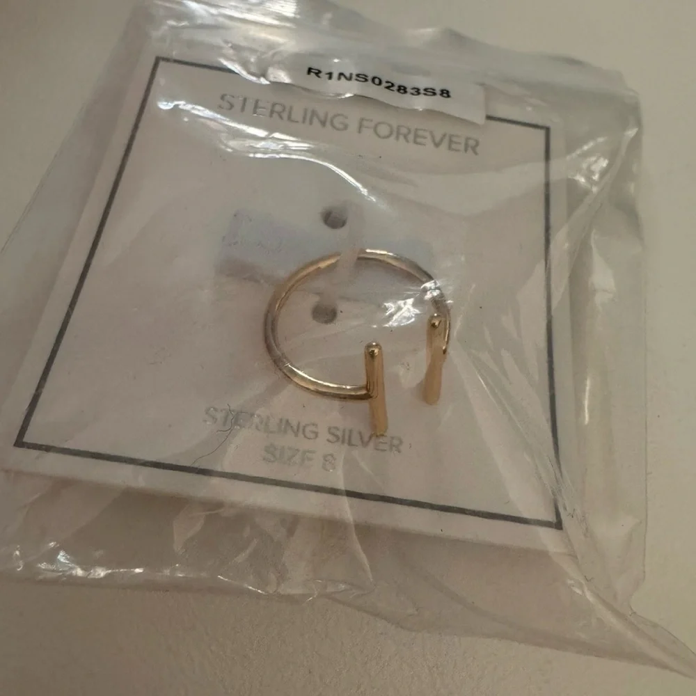 Sterling Forever 925 silver parallel bar ring - Picture 6 of 8